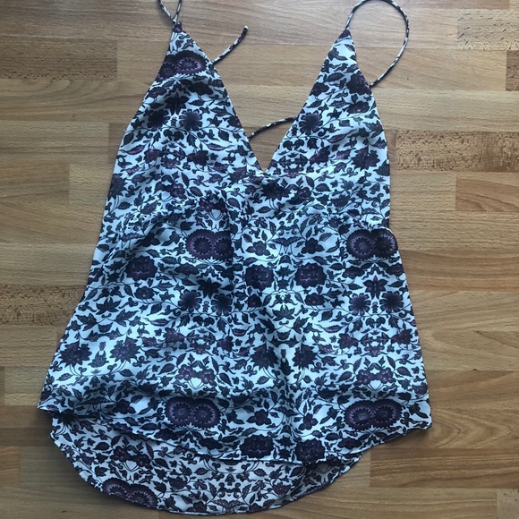 Nordstrom Chelsea28 Floral Tie Tank Blouse - Picture 5 of 8